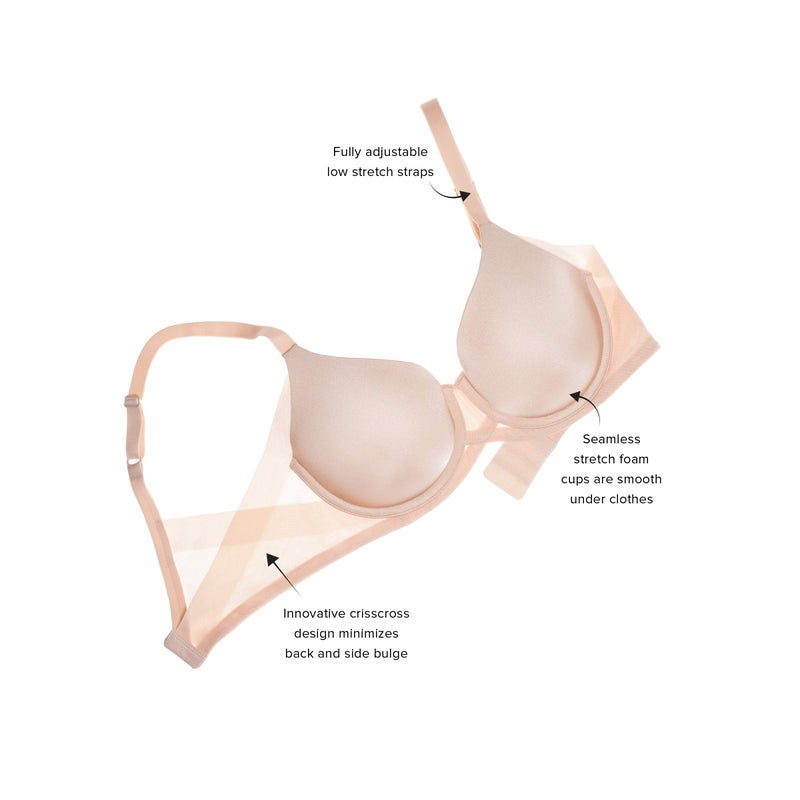 Wacoal Women's Ultimate Side Smoother Underwire T-Shirt Bra, Sand, 36DD - Image 3